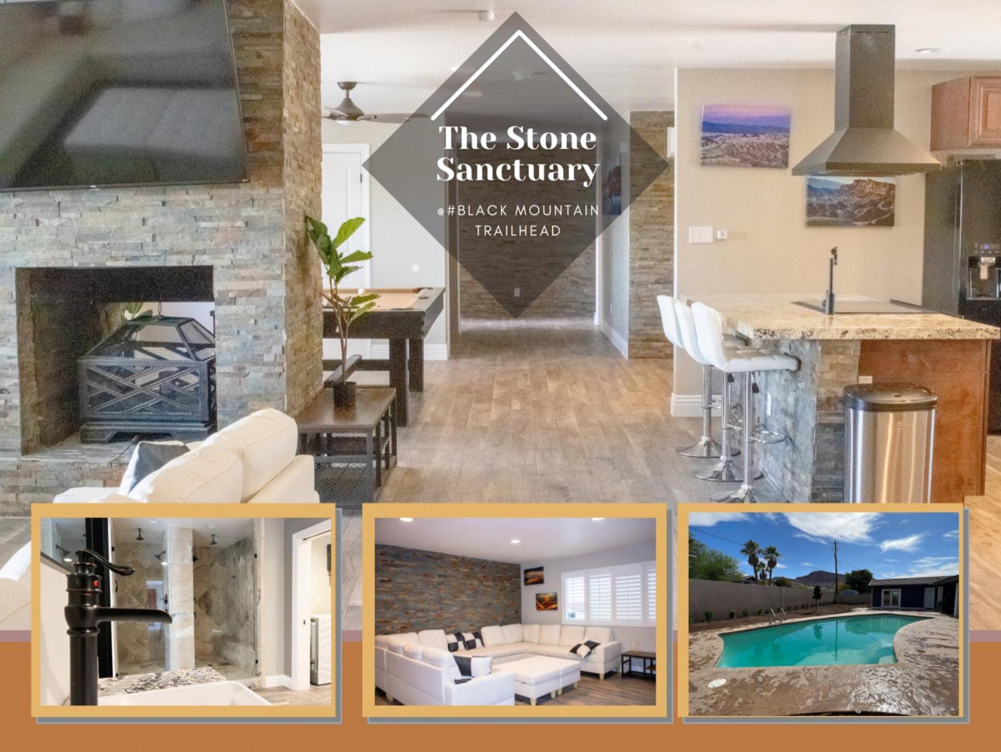Lux Private Home - Pool, Billiards, 8 Smart Tvs, Board Games, Cotton Bedding - The Stone Sanctuary At Mccullough Hills Trailhead Las Vegas Luaran gambar